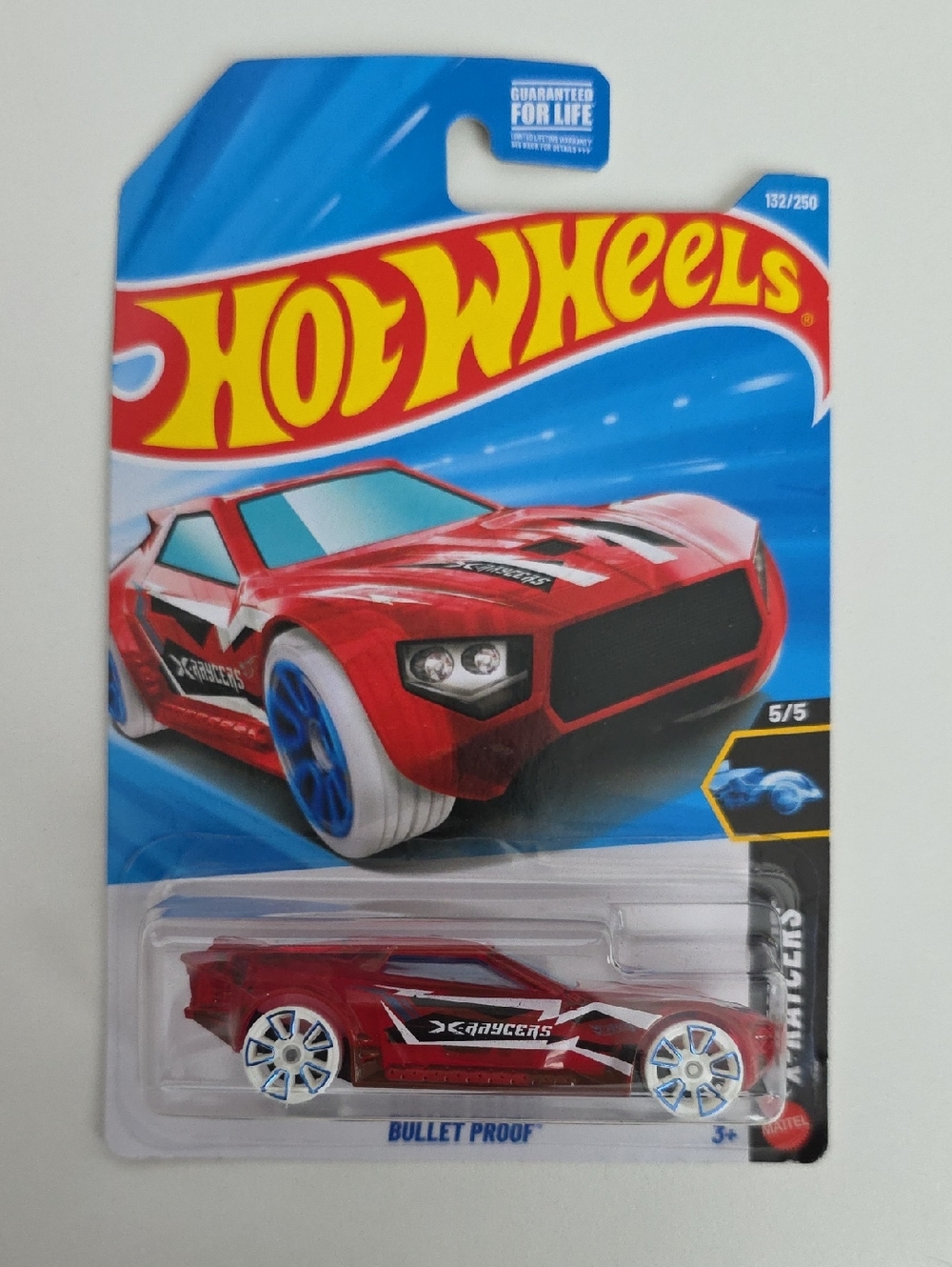 Hot Wheels Bullet Proof Red X-raycers